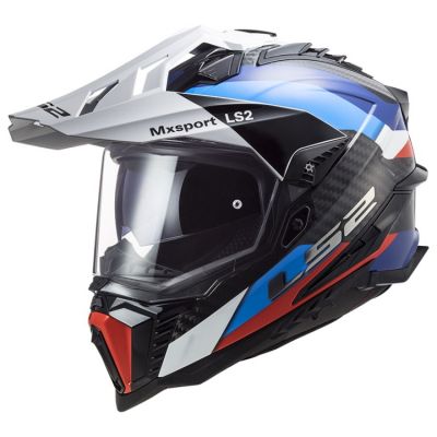 LS2 MX701 EXPLORER CARBON FRONTIER adventure helma černá/modrá